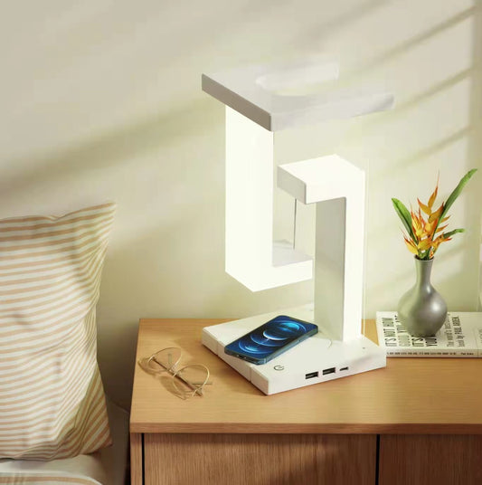 Anti-Gravity Wireless Charging Table Lamp